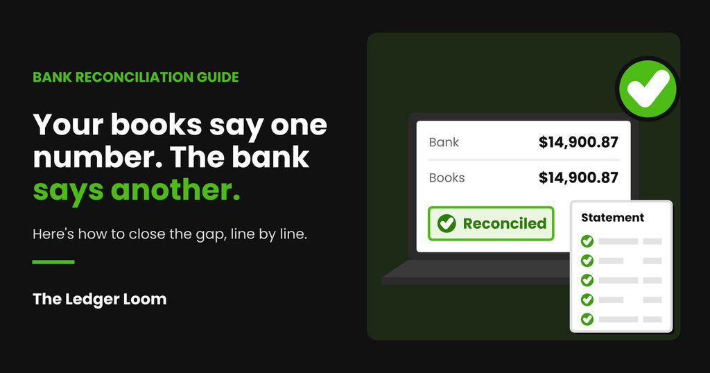 how to reconcile a bank statement for small business, Step by Step