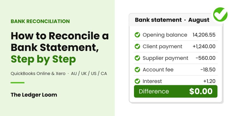 How to Reconcile a Bank Statement, Step by Step